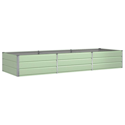 Planter Pastel Green 290 x 100 x 45 cm Galvanised Steel Planter Pastel Green 290 x 100 x 45 cm Galvanised Steel