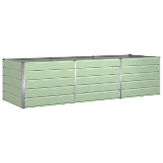 Planter Pastel Green 290 x 100 x 75 cm Galvanised Steel Planter Pastel Green 290 x 100 x 75 cm Galvanised Steel