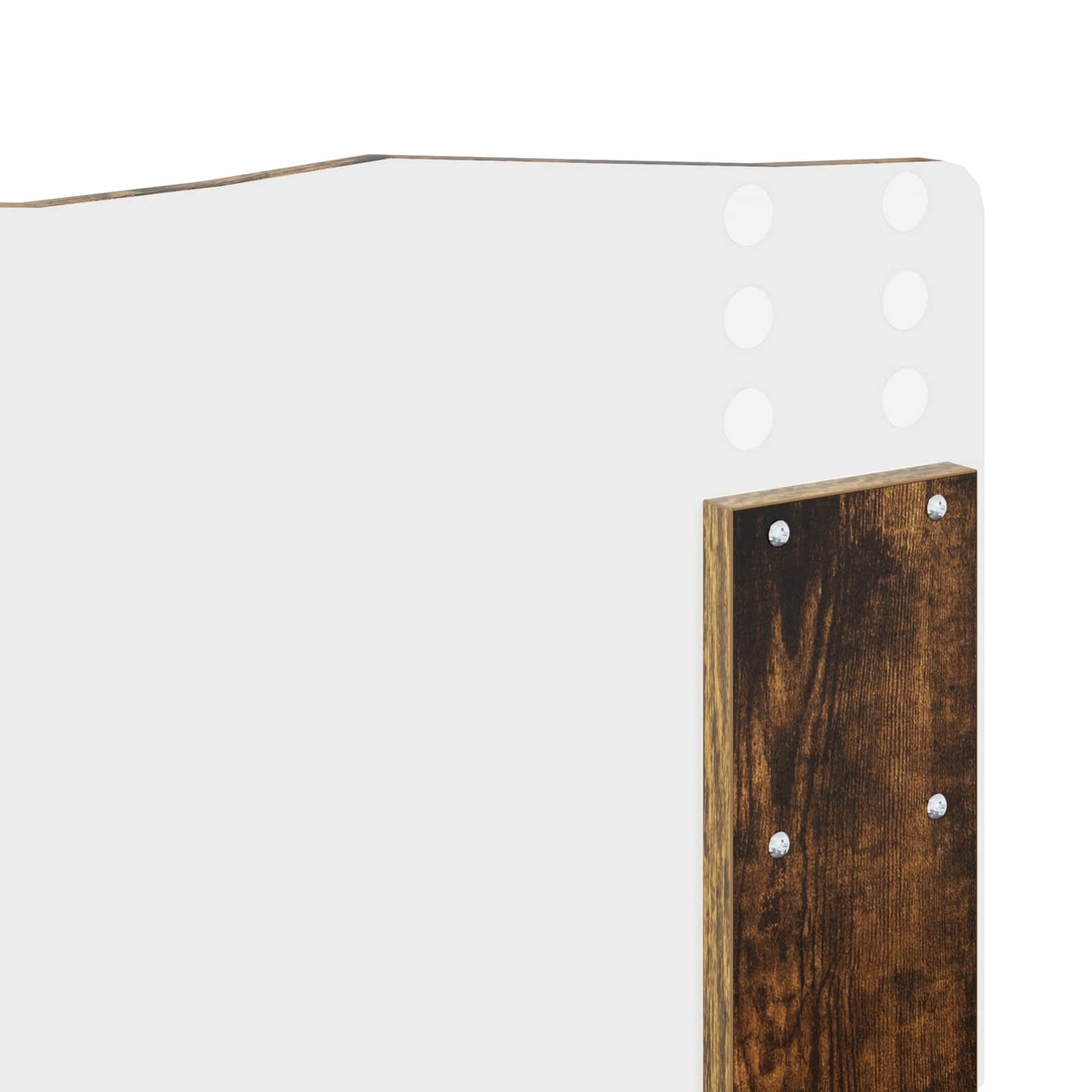 Bed Frame Smoked Oak 150 x 200 cm Solid Pine Wood