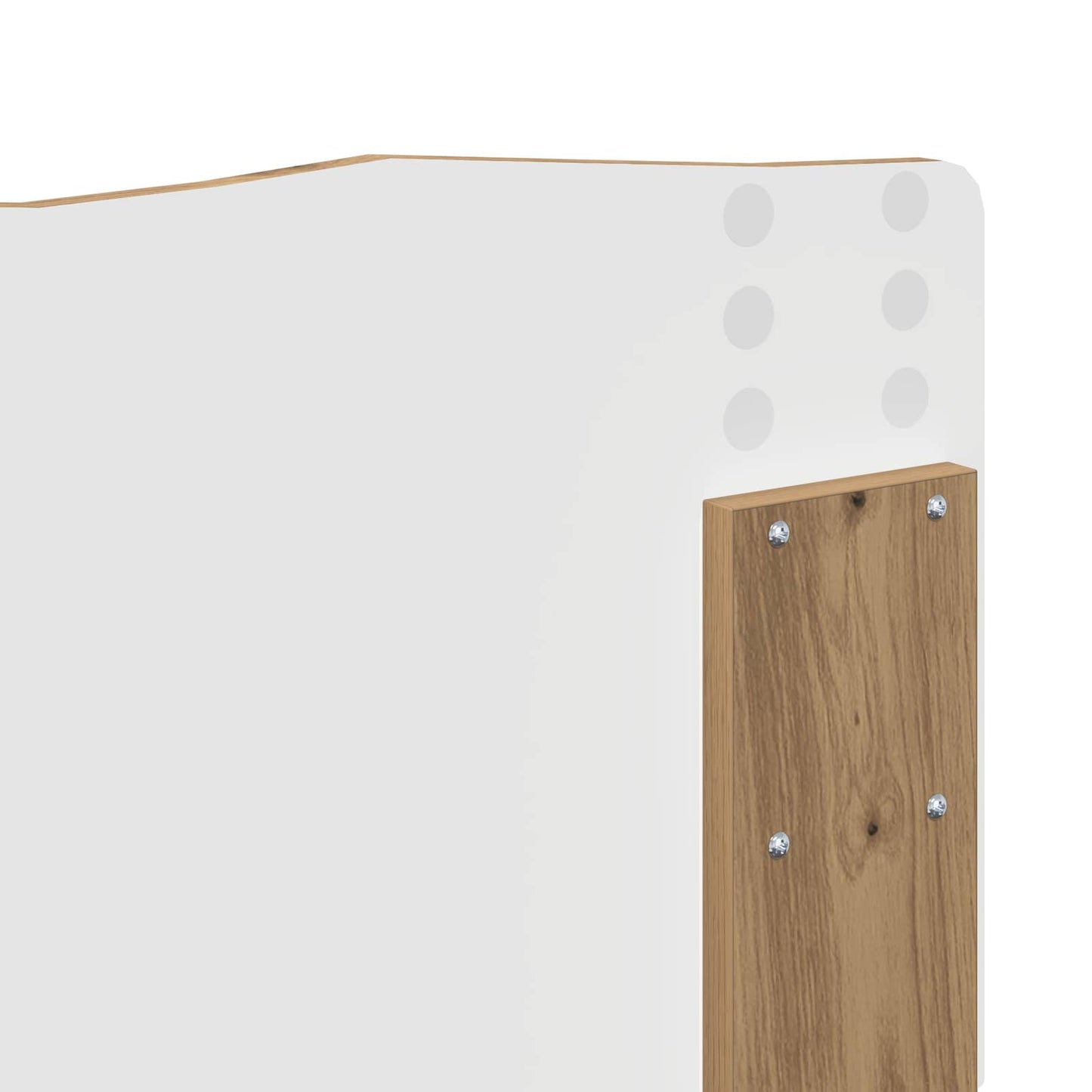 Bed Frame Artisian Oak 135 x 190 cm Solid Pine Wood