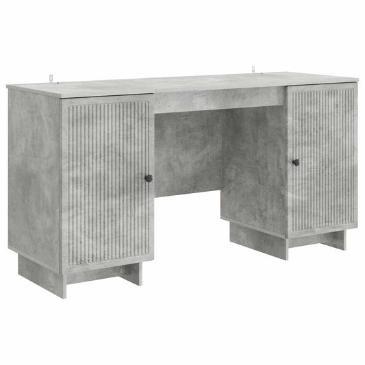 Desk Concrete Grey Engineered Wood 142.5 x 50 x 75 cm Desk Concrete Grey Engineered Wood 142.5 x 50 x 75 cm
