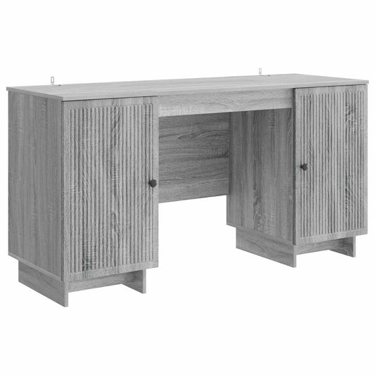 Desk Grey Sonoma Engineered Wood 142.5 x 50 x 75 cm Desk Grey Sonoma Engineered Wood 142.5 x 50 x 75 cm