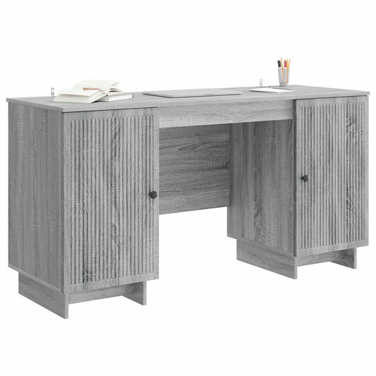 Desk Grey Sonoma Engineered Wood 142.5 x 50 x 75 cm Desk Grey Sonoma Engineered Wood 142.5 x 50 x 75 cm