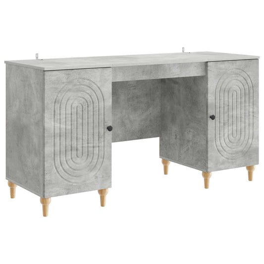 Desk Concrete Grey 142.5 x 50 x 75 cm Engineered Wood Desk Concrete Grey 142.5 x 50 x 75 cm Engineered Wood