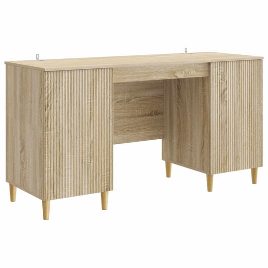 Desk with Shelf Sonoma Oak 142.5 x 50 x 75 cm Engineered Wood Desk with Shelf Sonoma Oak 142.5 x 50 x 75 cm Engineered Wood
