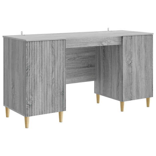 Desk with Shelf Grey Sonoma 142.5 x 50 x 75 cm Engineered Wood Desk with Shelf Grey Sonoma 142.5 x 50 x 75 cm Engineered Wood