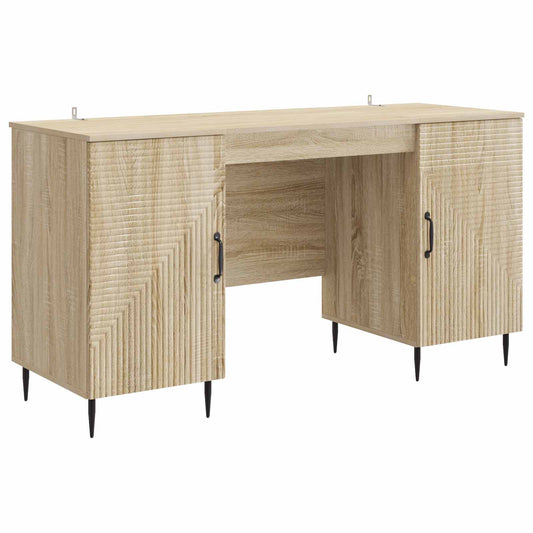 Desk Sonoma Oak 142.5 x 50 x 75 cm Engineered Wood Desk Sonoma Oak 142.5 x 50 x 75 cm Engineered Wood