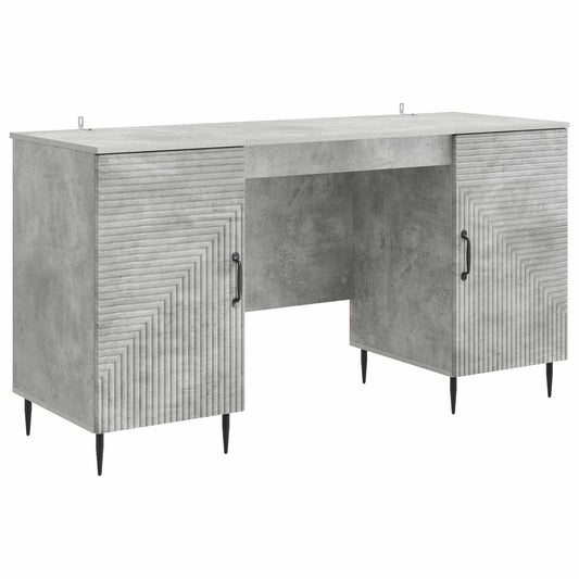 Desk Concrete Grey 142.5 x 50 x 75 cm Engineered Wood Desk Concrete Grey 142.5 x 50 x 75 cm Engineered Wood