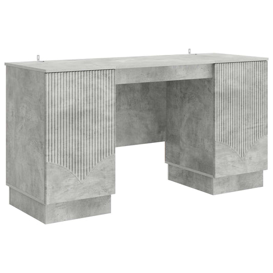 Desk Concrete Grey 142.5 x 50 x 75 cm Engineered Wood Desk Concrete Grey 142.5 x 50 x 75 cm Engineered Wood
