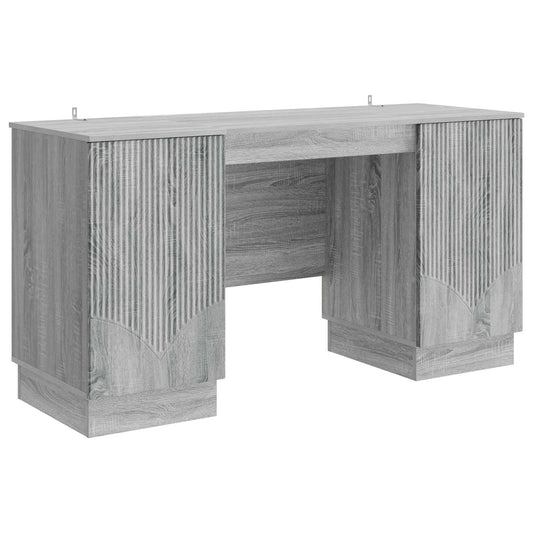 Desk Grey Sonoma 142.5 x 50 x 75 cm Engineered Wood Desk Grey Sonoma 142.5 x 50 x 75 cm Engineered Wood