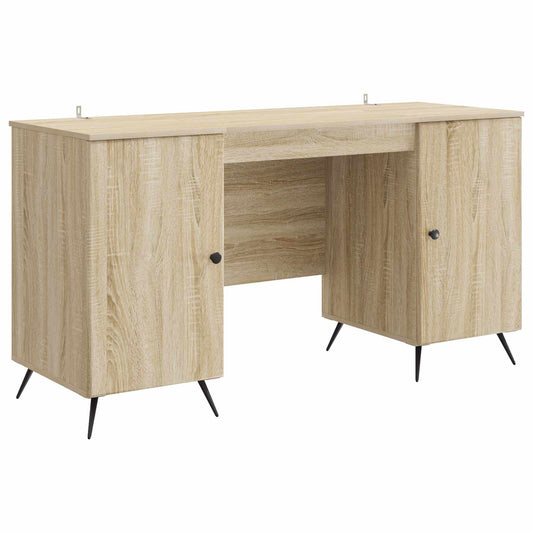Desk Sonoma Oak 142.5 x 50 x 75 cm Engineered Wood Desk Sonoma Oak 142.5 x 50 x 75 cm Engineered Wood