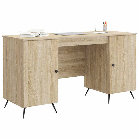 Desk with Shelf Sonoma Oak 142.5 x 50 x 75 cm Engineered Wood Desk with Shelf Sonoma Oak 142.5 x 50 x 75 cm Engineered Wood