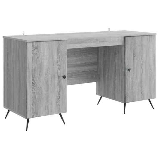Desk Grey Sonoma 142.5 x 50 x 75 cm Engineered Wood Desk Grey Sonoma 142.5 x 50 x 75 cm Engineered Wood