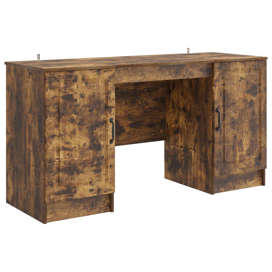 Desk Smoked Oak 142.5 x 50 x 75 cm Engineered Wood Desk Smoked Oak 142.5 x 50 x 75 cm Engineered Wood