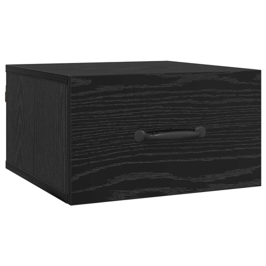 Bedside Cabinet Black Oak 35 x 35 x 20 cm Engineered Wood Bedside Cabinet Black Oak 35 x 35 x 20 cm Engineered Wood