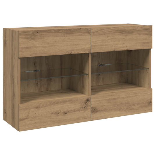 TV Wall Cabinet Artisan Oak 98.5 x 30 x 60.5 cm Engineered Wood TV Wall Cabinet Artisan Oak 98.5 x 30 x 60.5 cm Engineered Wood