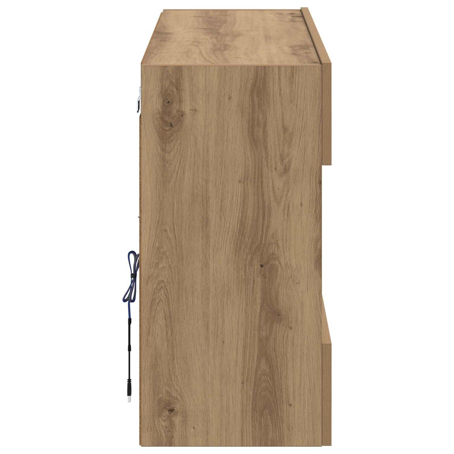 TV Wall Cabinet Artisan Oak 98.5 x 30 x 60.5 cm Engineered Wood