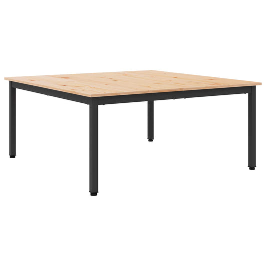 Coffee Table Natural 100 x 100 x 45 cm Solid Pine Wood Coffee Table Natural 100 x 100 x 45 cm Solid Pine Wood