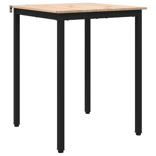 Dining Table Natural 60 x 60 x 75 cm Solid Pine Wood Dining Table Natural 60 x 60 x 75 cm Solid Pine Wood