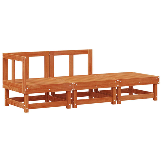 Sectional Sofa Units Wax Brown 183 x 61 x 62 cm Solid Pine Wood Sectional Sofa Units Wax Brown 183 x 61 x 62 cm Solid Pine Wood