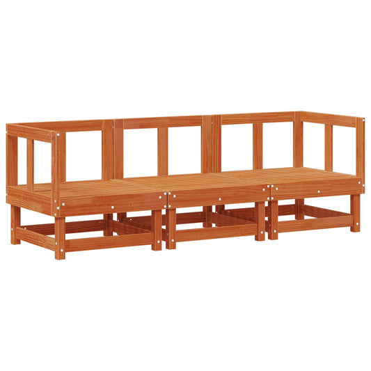 Sectional Sofa Units Wax Brown 183 x 61 x 62 cm Solid Pine Wood Sectional Sofa Units Wax Brown 183 x 61 x 62 cm Solid Pine Wood