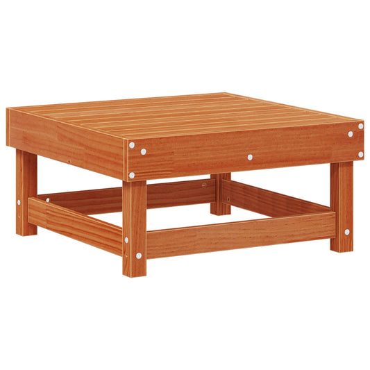 Garden Footrest Solid Pine Wood Wax Brown 61 x 60.5 x 30 cm Garden Footrest Solid Pine Wood Wax Brown 61 x 60.5 x 30 cm