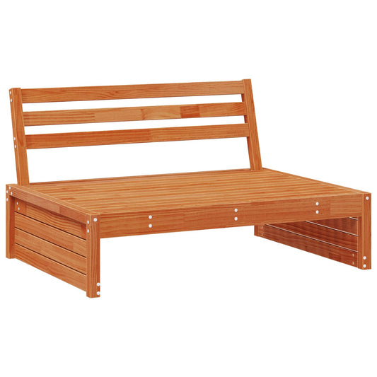 Garden Middle Sofa Solid Pine Wood Wax Brown 120 x 95 x 69 cm Garden Middle Sofa Solid Pine Wood Wax Brown 120 x 95 x 69 cm