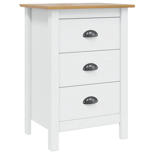 Bedside Cabinet HILL White and Honey Brown 46 x 35 x 65 cm Bedside Cabinet HILL White and Honey Brown 46 x 35 x 65 cm
