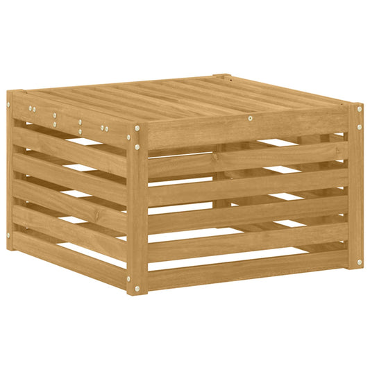 Outdoor Footstool Solid Acacia Wood White 59 x 59 x 37 cm Outdoor Footstool Solid Acacia Wood White 59 x 59 x 37 cm
