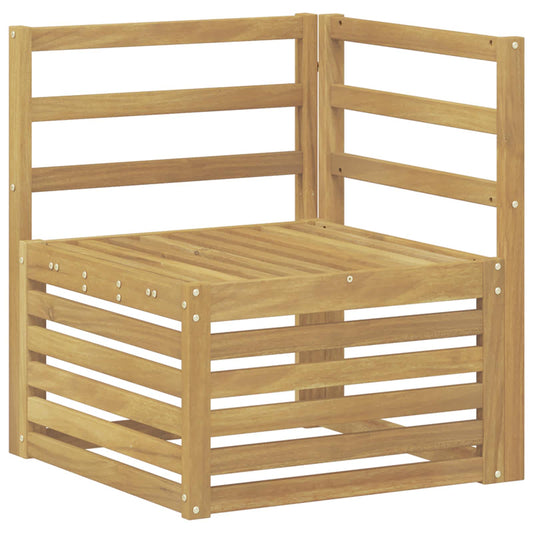 Outdoor Corner Sofa Solid Acacia Wood White 63 x 63 x 73 cm Outdoor Corner Sofa Solid Acacia Wood White 63 x 63 x 73 cm