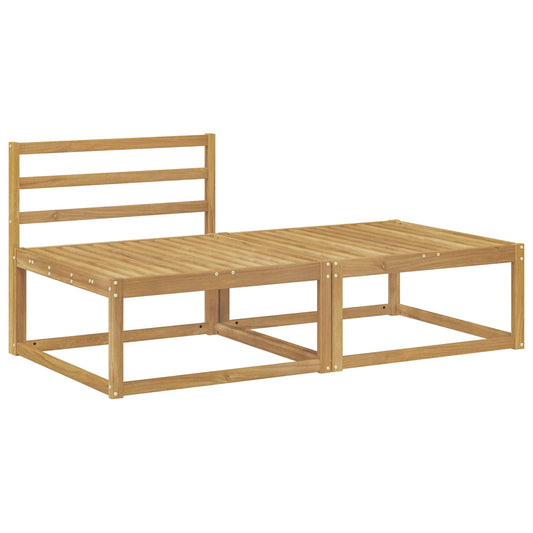 2 Piece Outdoor Footstool Polyester White 2 Piece Outdoor Footstool Polyester White