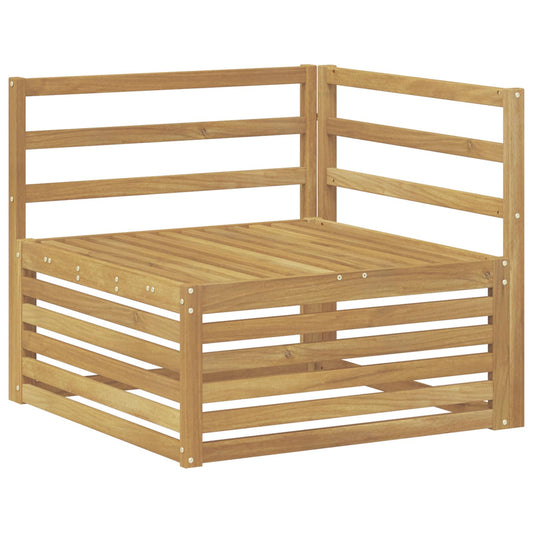 Outdoor Corner Sofa Solid Acacia Wood White 83 x 83 x 73 cm Outdoor Corner Sofa Solid Acacia Wood White 83 x 83 x 73 cm