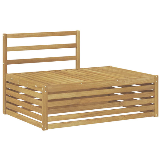 Outdoor End sofa White 115 x 83 x 73 cm Solid Acacia Wood Outdoor End sofa White 115 x 83 x 73 cm Solid Acacia Wood