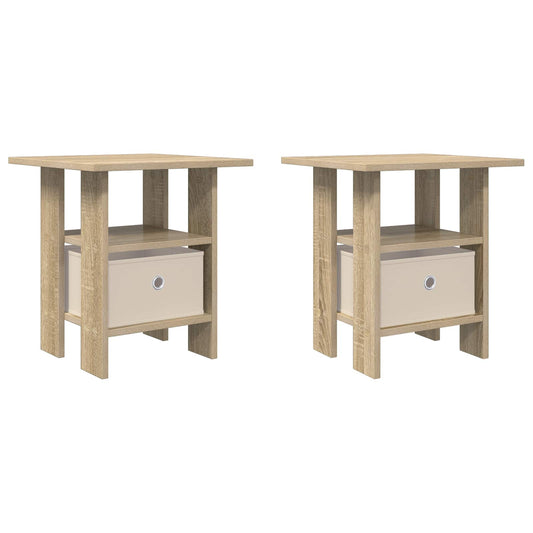 Bedside Table 2 pcs Sonoma Oak 41 x 40 x 45 cm Engineered Wood Bedside Table 2 pcs Sonoma Oak 41 x 40 x 45 cm Engineered Wood