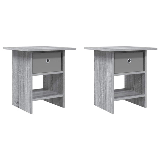 Bedside Table 2 pcs Grey Sonoma 41 x 40 x 45 cm Engineered Wood Bedside Table 2 pcs Grey Sonoma 41 x 40 x 45 cm Engineered Wood