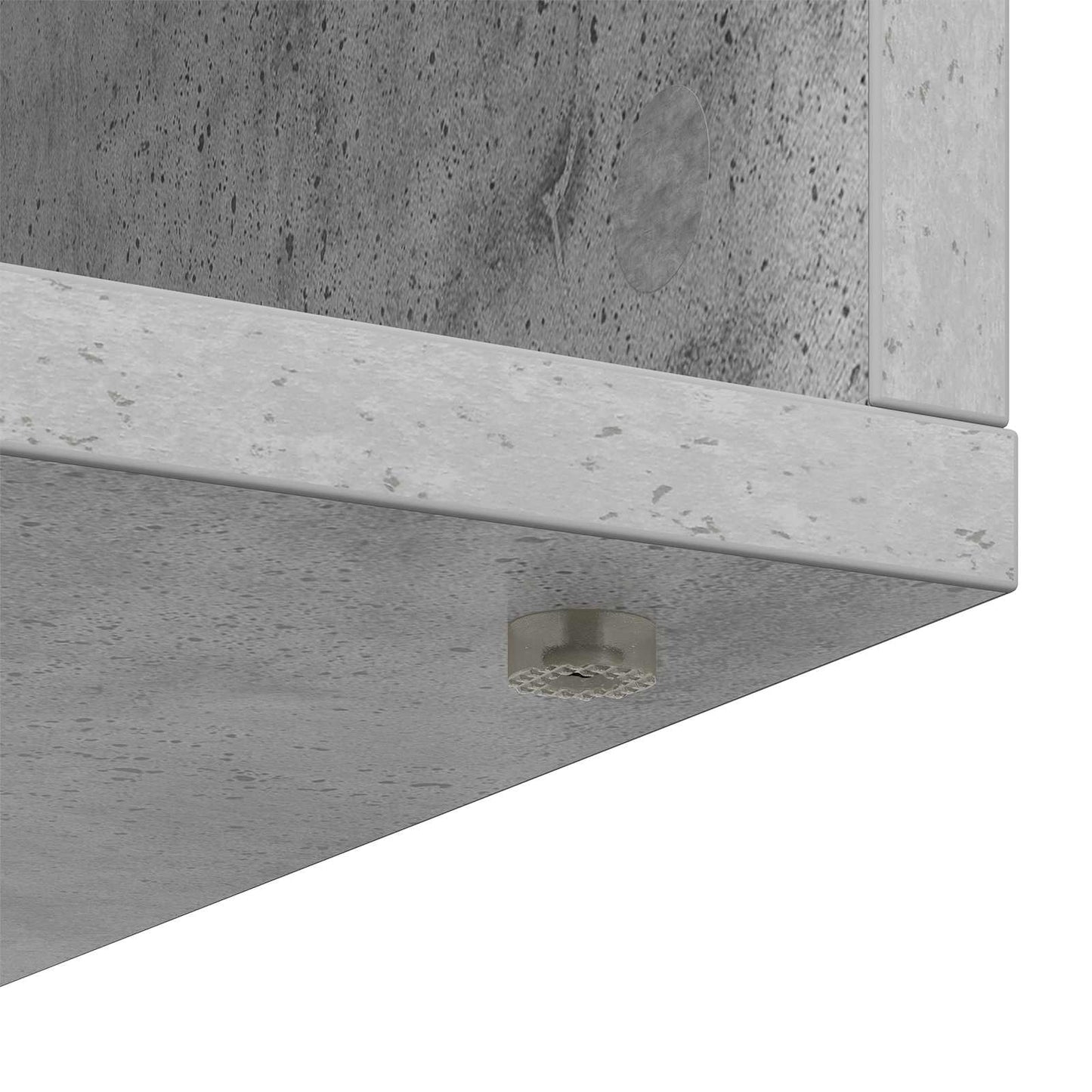 Sideboard with Drawer Concrete Grey 60 x 33.5 x 84 cm