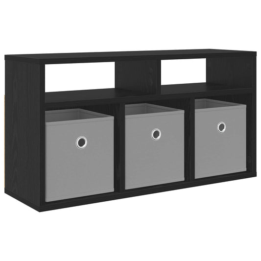 Lowboard with Drawer Black Oak 72 x 22.5 x 38 cm Lowboard with Drawer Black Oak 72 x 22.5 x 38 cm