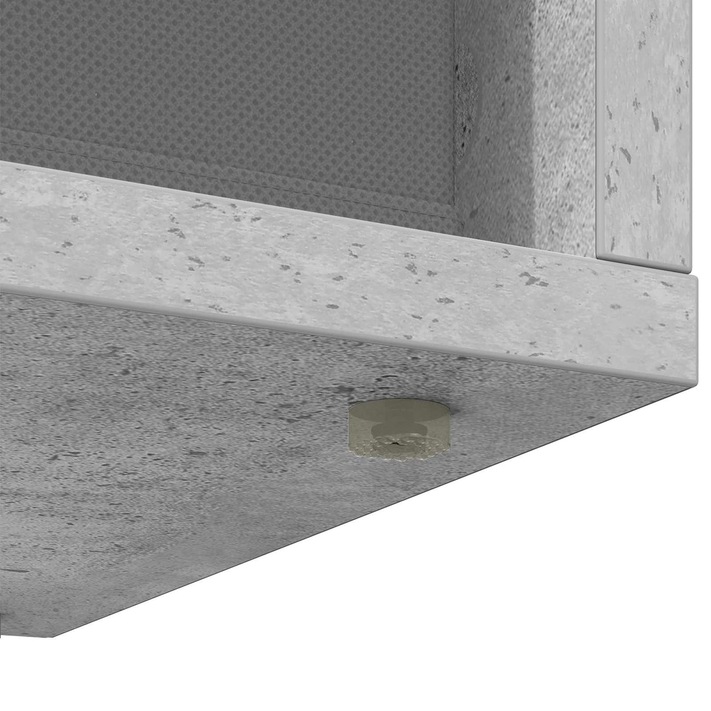 Lowboard with Drawer Concrete Grey 72 x 22.5 x 38 cm