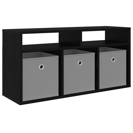 Lowboard with Drawer Black Oak 87 x 27.5 x 43 cm Lowboard with Drawer Black Oak 87 x 27.5 x 43 cm