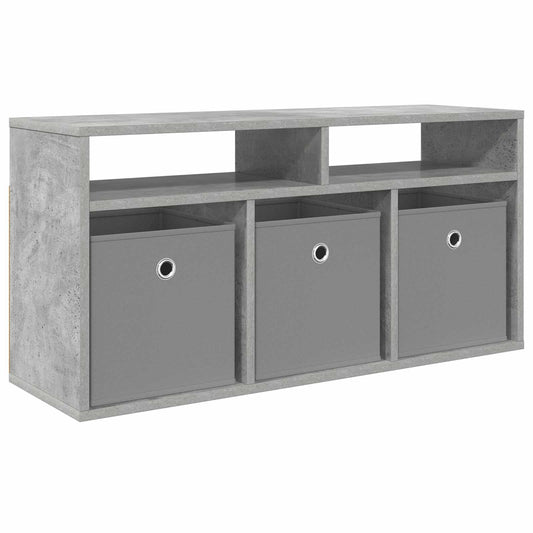 Lowboard with Drawer Concrete Grey 87 x 27.5 x 43 cm Lowboard with Drawer Concrete Grey 87 x 27.5 x 43 cm