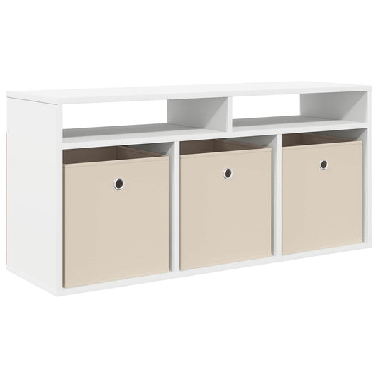 Lowboard with Drawer White 102 x 32 x 48.5 cm Lowboard with Drawer White 102 x 32 x 48.5 cm