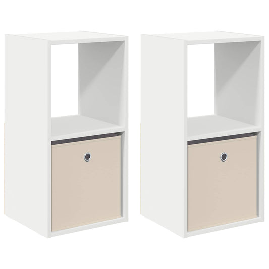 Bedside Table 2 pcs White 35 x 32 x 68.5 cm Engineered Wood Bedside Table 2 pcs White 35 x 32 x 68.5 cm Engineered Wood
