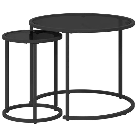 Coffee Table Set 2 pcs 55 x 55 x 45 cm steel Coffee Table Set 2 pcs 55 x 55 x 45 cm steel