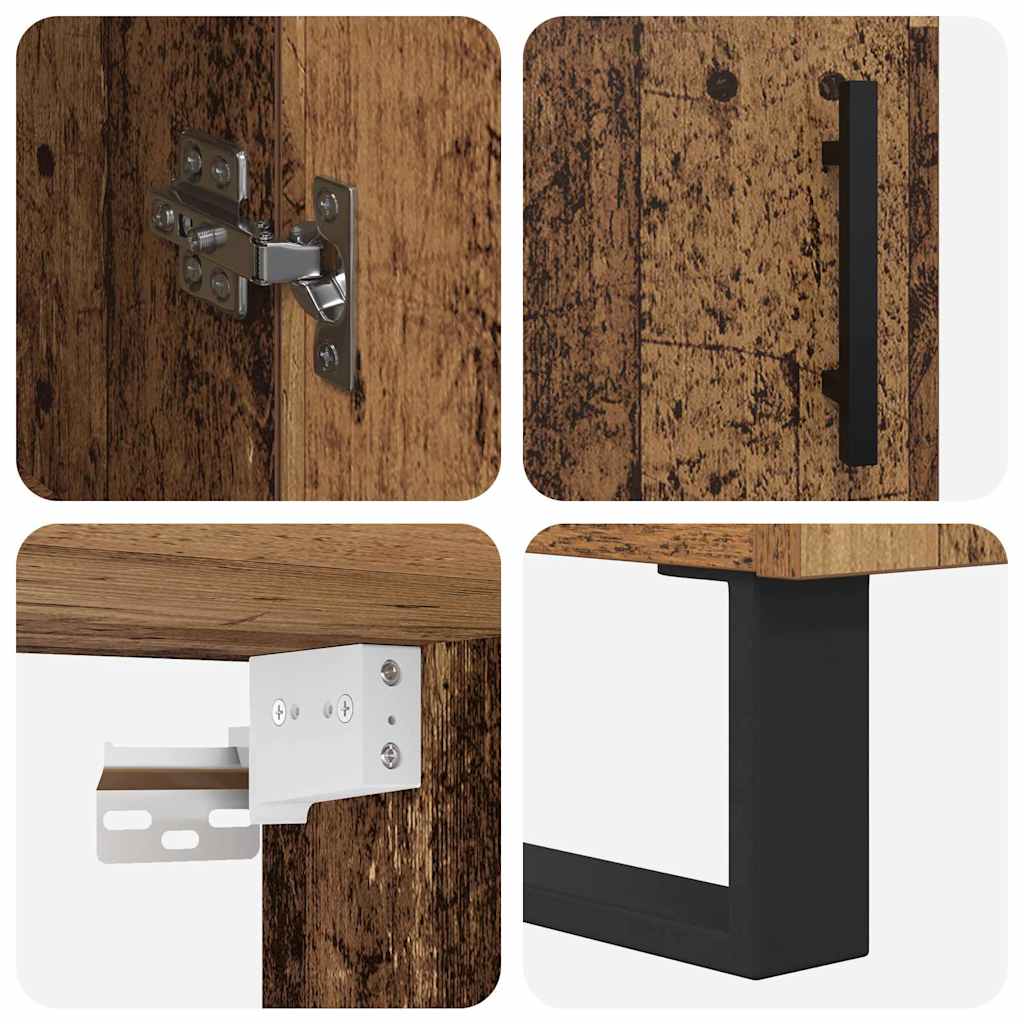 Highboard Old Wood 69.5 x 34 x 180 cm Engineered Wood