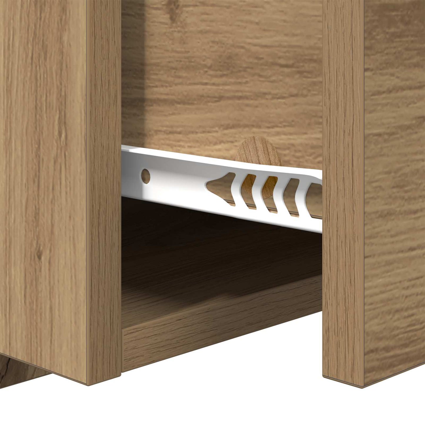 Headboard With Cabinet 3 pcs Artisan Oak Engineered Wood