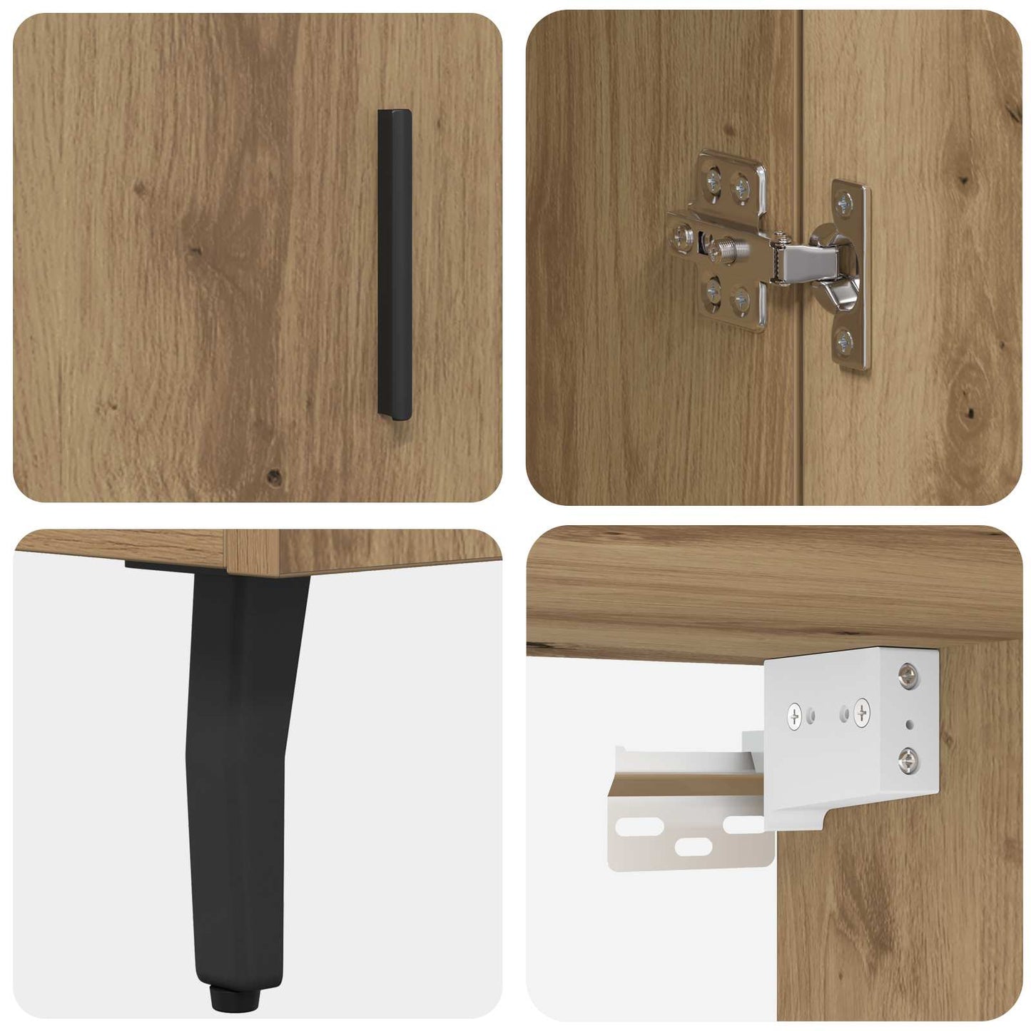 Highboard Artisan Oak 69.5 x 34 x 180 cm
