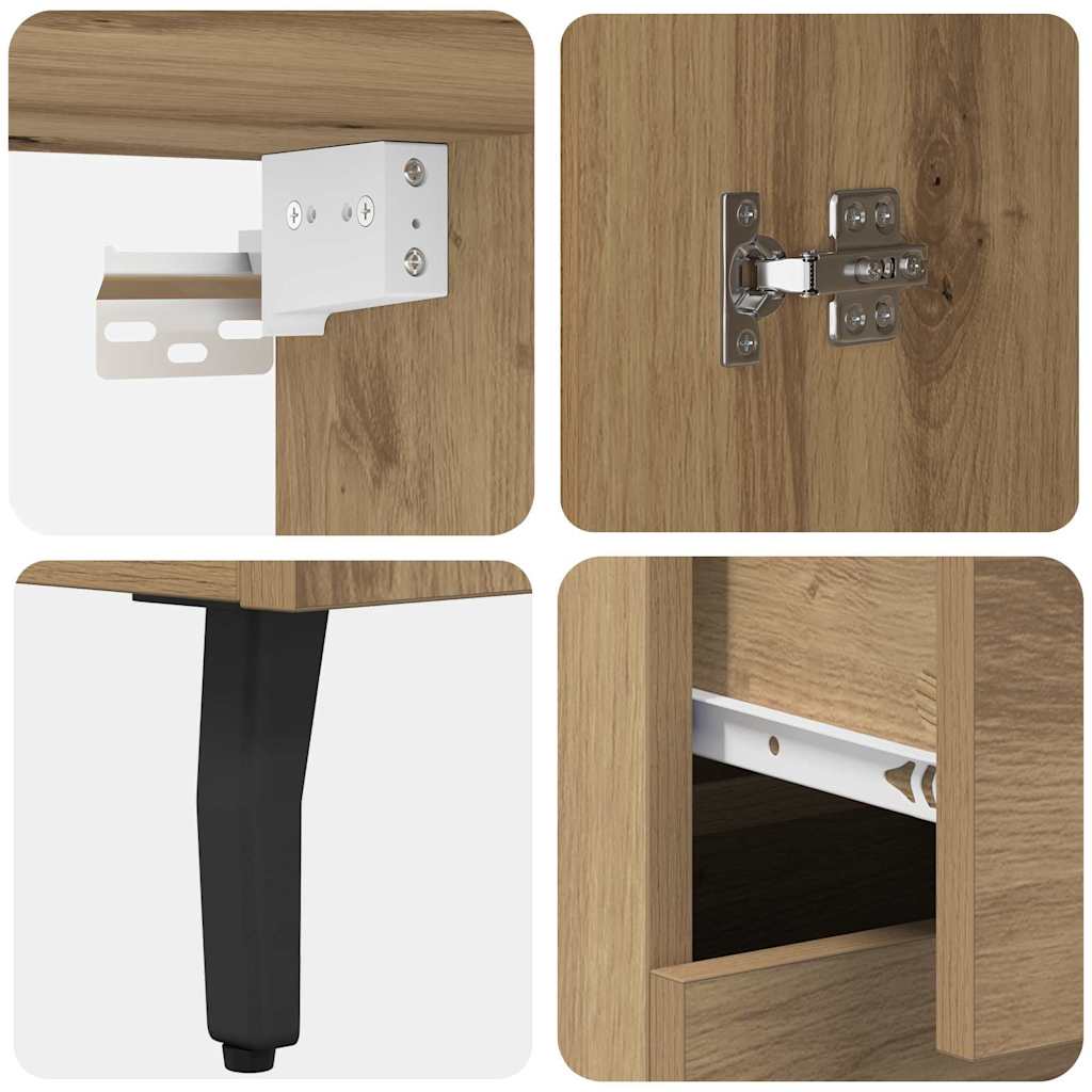 Highboard with Drawer Artisan Oak 69.5 x 34 x 180 cm