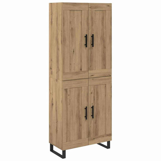 Highboard 2 pcs Artisan Oak 69.5 x 34 x 180 cm Highboard 2 pcs Artisan Oak 69.5 x 34 x 180 cm