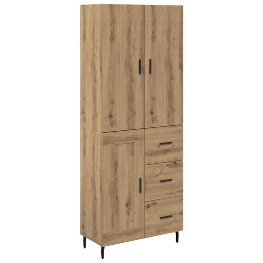 Highboard 2 pcs Artisan Oak 69.5 x 34 x 180 cm Engineered Wood Highboard 2 pcs Artisan Oak 69.5 x 34 x 180 cm Engineered Wood