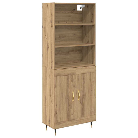 Highboard Artisan Oak 69.5 x 34 x 180 cm Engineered Wood Highboard Artisan Oak 69.5 x 34 x 180 cm Engineered Wood